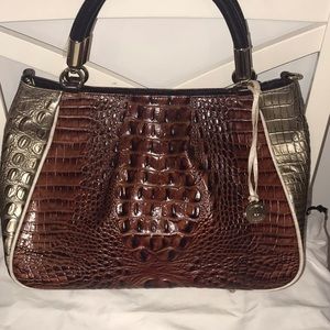 Brahmin Ruby Leather Satchel